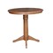 International Concepts Round 36 in Rd Extension Dining Table, 2 San Remo Stools, Distressed Oak, 36 in W, 48 in L, Wood K42-36RXT-27B-S102-2 - alternate 3